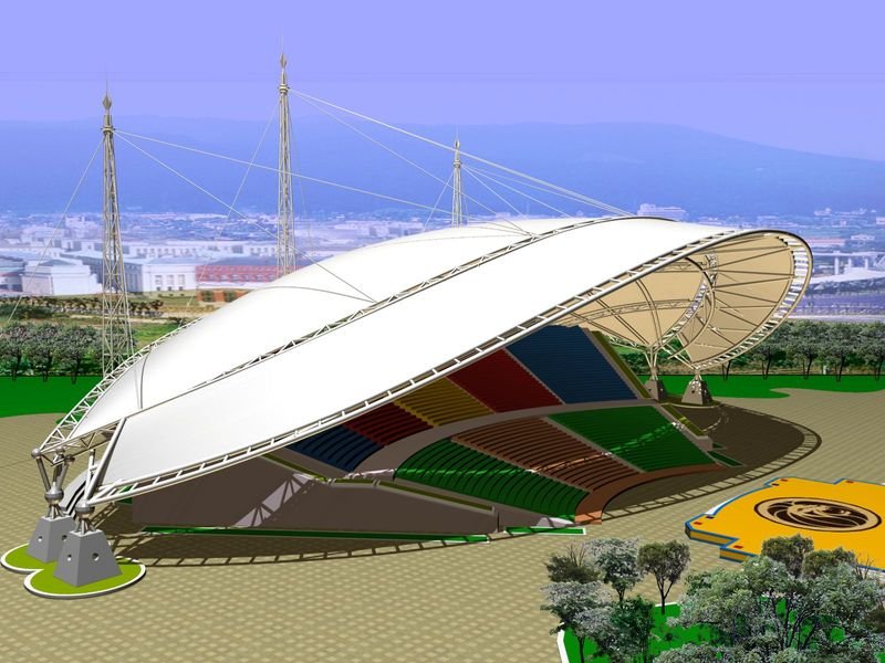 阿尔山体育场膜结构